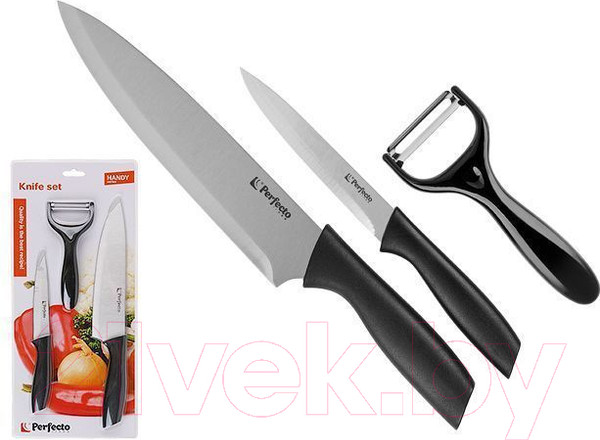 Изображение товара Набор ножей Perfecto Linea Handy 21-162301 (3шт)