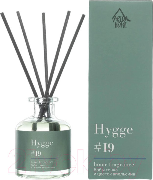 Изображение товара Аромадиффузор Arida Home Hygge №19 Бобы тонка и цветок апельсина (50мл)