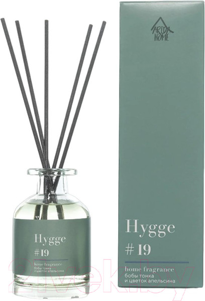 Изображение товара Аромадиффузор Arida Home Hygge №19 Бобы тонка и цветок апельсина (100мл)