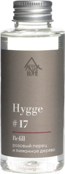 Изображение товара Жидкость для аромадиффузора Arida Home Hygge №17 Розовый перец и лимонное дерево (100мл)