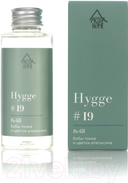 Изображение товара Жидкость для аромадиффузора Arida Home Hygge №19 Бобы тонка и цветок апельсина (100мл)