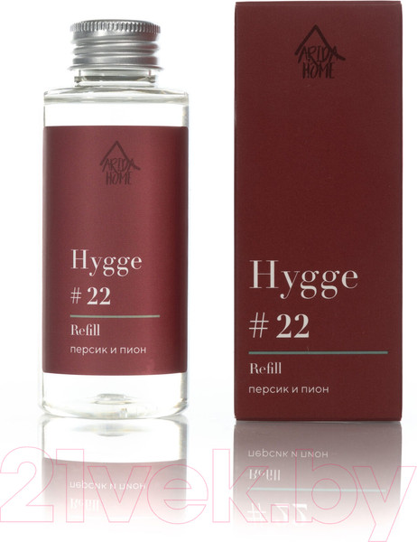 Изображение товара Жидкость для аромадиффузора Arida Home Hygge №22 Персик и пион (100мл)