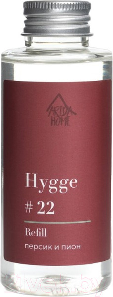 Изображение товара Жидкость для аромадиффузора Arida Home Hygge №22 Персик и пион (100мл)