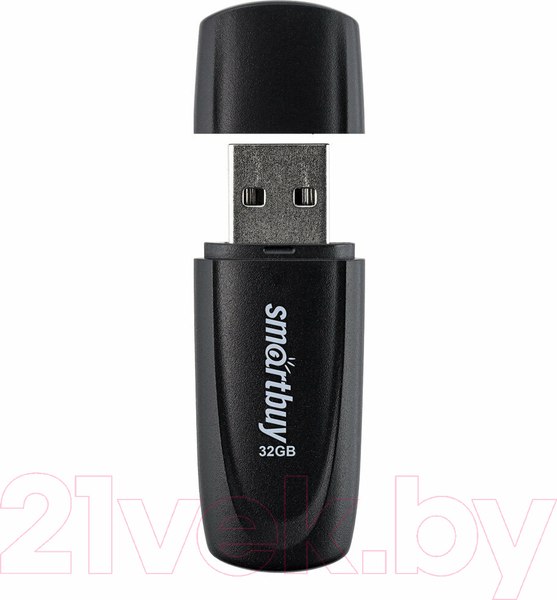 Изображение товара USB flash накопитель SmartBuy Scout Black 32GB (SB032GB2SCK)