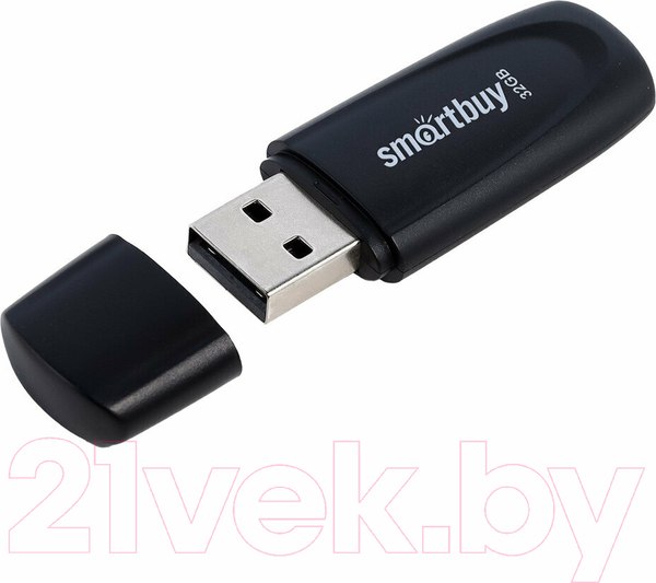 Изображение товара USB flash накопитель SmartBuy Scout Black 32GB (SB032GB2SCK)