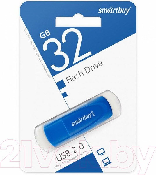 Изображение товара USB flash накопитель SmartBuy Scout Blue 32GB (SB032GB2SCB)