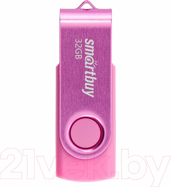 Изображение товара USB flash накопитель SmartBuy Twist Pink 32GB (SB032GB2TWP)