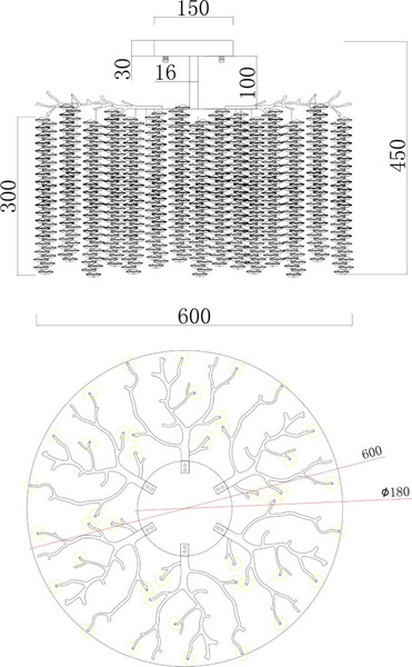 Изображение товара Люстра Kinklight Шанти 07871-60PD.33 (золото)
