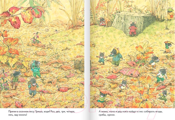 Изображение товара Книга Издательство Самокат 14 лесных мышей. Парад грибов / 9785001675440 (Ивамура К.)