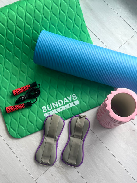 Изображение товара Коврик для йоги и фитнеса Sundays Fitness IR97505C (зеленый)