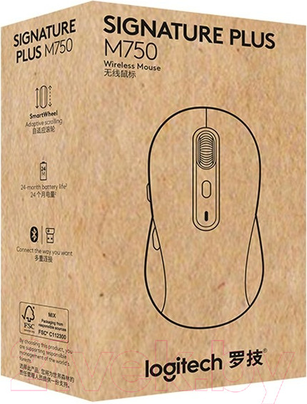 Изображение товара Мышь Logitech Signature Plus M750 / 910-006271 (белый)