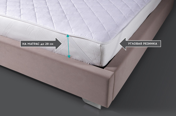 Изображение товара Наматрасник в кроватку Vegas Cotton S4 70x140 (белый)