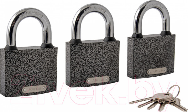 Изображение товара Замок навесной Apecs PD-01-63 (3Locks+5Keys)
