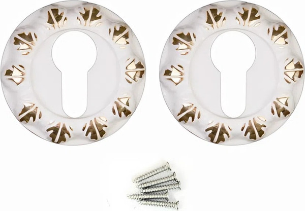 Изображение товара Накладка на цилиндр Apecs DP-C-2402-W/G