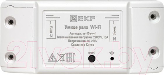 Изображение товара Умное реле EKF Connect Wi-FI 10А / ss-10a-wf