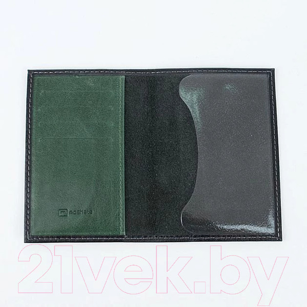 Изображение товара Обложка на паспорт Poshete 604-117K/NPK-BGN (черный)