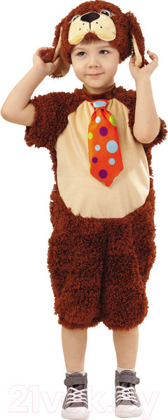 Изображение товара Костюм карнавальный Пуговка Песик Дружок кудрявый / 931 к-18 (р.104-52)