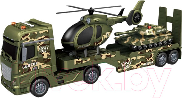 Изображение товара Автовоз игрушечный Givito Милитари Военный транспортер / G235-479