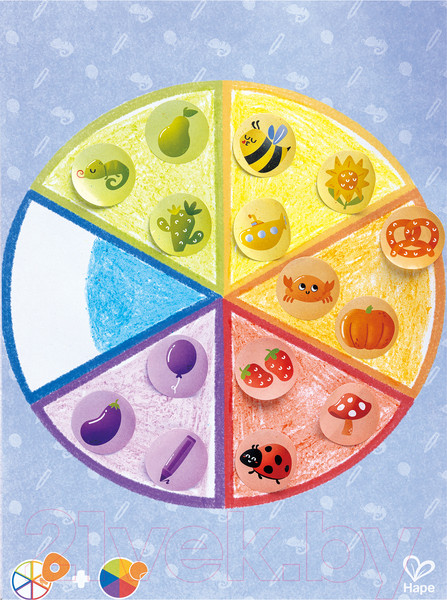 Изображение товара Раскраска Hape С восковыми мелками Малыш Умняша / E2004_HP