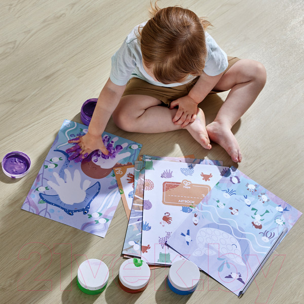 Изображение товара Раскраска Hape Юный Пикассо Пальчиковая / E2005_HP