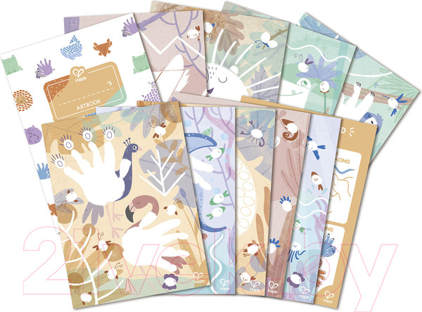 Изображение товара Раскраска Hape Юный Пикассо Пальчиковая / E2005_HP