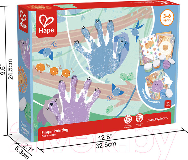 Изображение товара Раскраска Hape Юный Пикассо Пальчиковая / E2005_HP