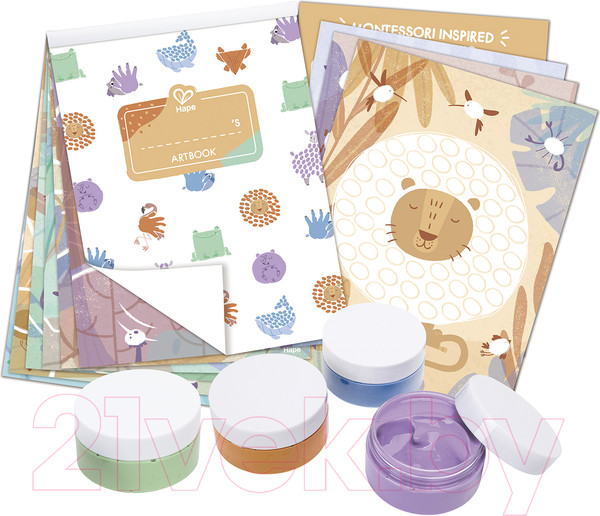 Изображение товара Раскраска Hape Юный Пикассо Пальчиковая / E2005_HP