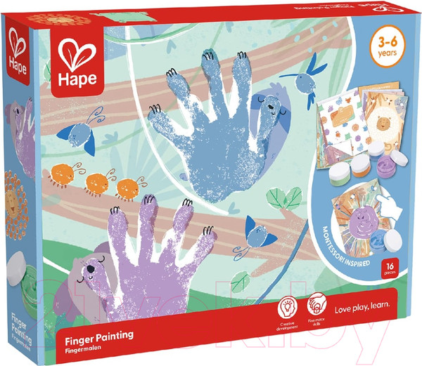 Изображение товара Раскраска Hape Юный Пикассо Пальчиковая / E2005_HP