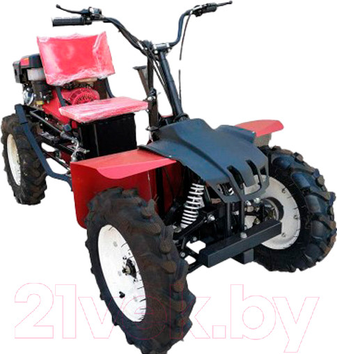 Изображение товара Адаптер для мотоблока Спецпрофресурс АМ-4 (с рулем, тормозами, сцепкой и подъемным механизном)