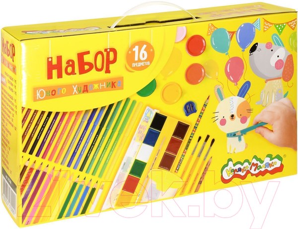 Изображение товара Набор школьника Каляка-Маляка Юный художник / НСКМ (16 предметов)