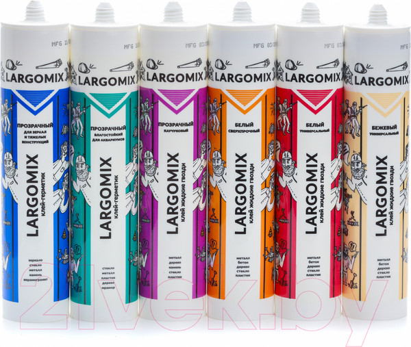 Изображение товара Клей-герметик Largomix Для аквариумов (280мл, прозрачный)