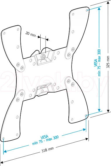 Изображение товара Кронштейн для телевизора Holder LCDS-5057