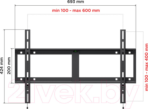 Изображение товара Кронштейн для телевизора Holder LCD-F6607-B