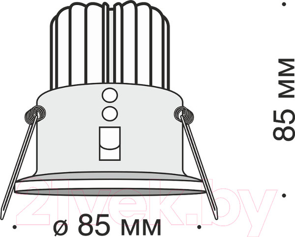 Изображение товара Точечный светильник Maytoni Yin DL034-2-L12W