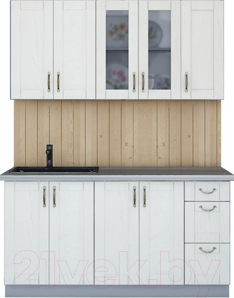 Изображение товара Кухонный гарнитур Интерлиния Мила Крафт 1.5 (дуб полярный)