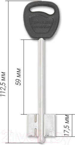 Изображение товара Замок врезной Гардиан 8011 ЗК303Н-01 (4 длинных ключа)
