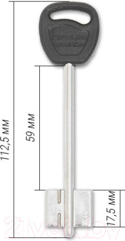 Изображение товара Замок врезной Гардиан 8015 ЗК303Н-01 (4 длинных ключа)