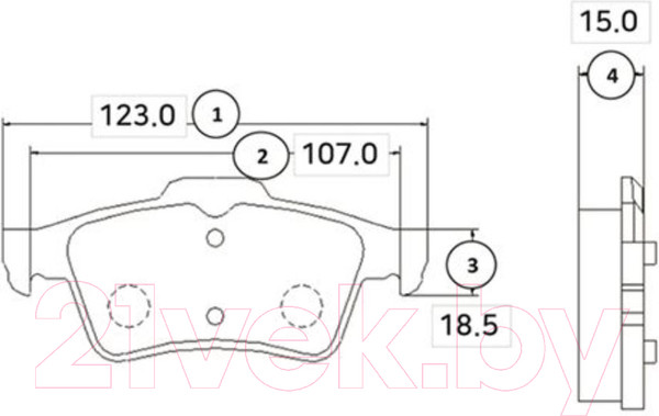 Изображение товара Тормозные колодки CTR GK0654
