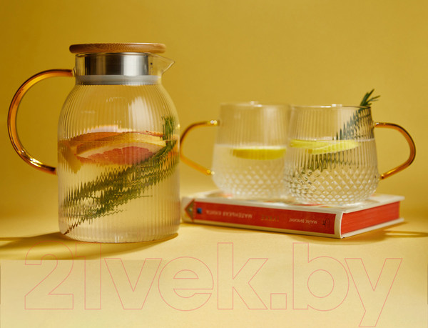 Изображение товара Чайный набор Makkua Ribbed Glassware RT1200 + RC300 (2шт)