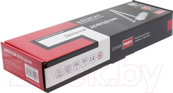 Изображение товара Доводчик с рычагом БУЛАТ Profi ДД 802/3 A-W (белый)