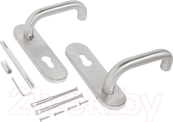 Изображение товара Ручка дверная БУЛАТ 72.09НС Aisi 304 Inox 14865 (нержавеющая сталь)