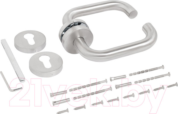 Изображение товара Ручка дверная БУЛАТ 01.09НС Aisi 304 Inox 14863 (нержавеющая сталь)