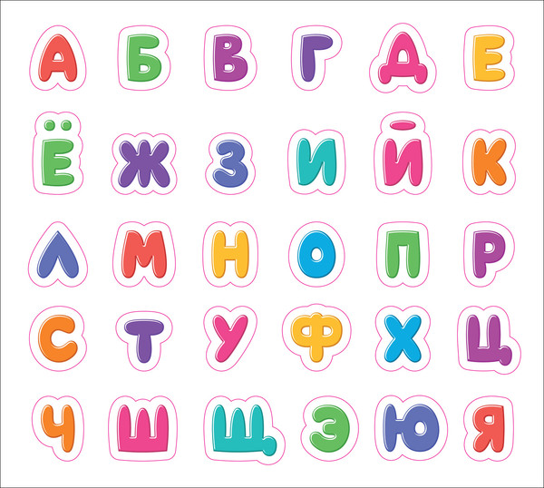 Изображение товара Развивающая книга Росмэн Книга с липучками. Алфавит, твердая обложка