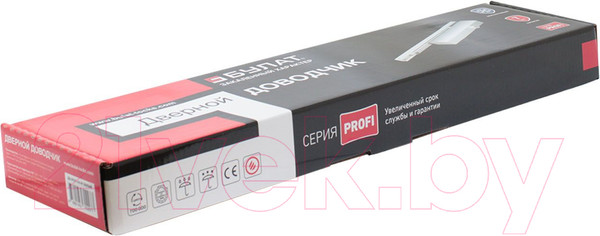 Изображение товара Доводчик с каналом скольжения БУЛАТ Profi ДД 802/3 AH-W (белый)