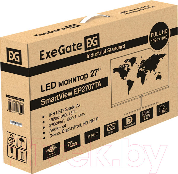 Изображение товара Монитор ExeGate SmartView EP2707TA (EX295529RUS)
