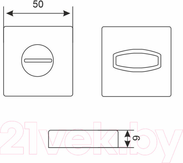 Изображение товара Ручка дверная Аллюр АРТ Венсан BL+L7050S BL+BK-S1 BL (26150/S7050)