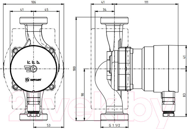 Изображение товара Циркуляционный насос IMP PUMPS NMT Mini 25/100-180 / 979527685