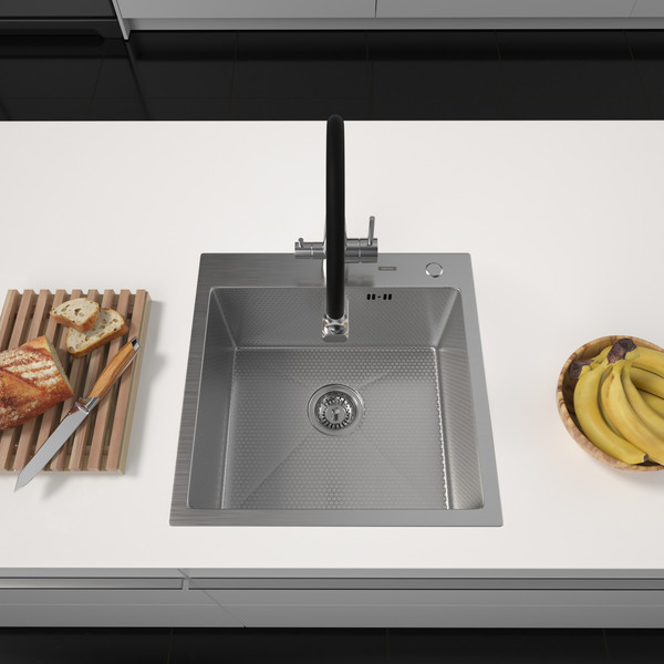 Изображение товара Мойка кухонная Arfeka Eco AR 50x50 (Satin Decor)