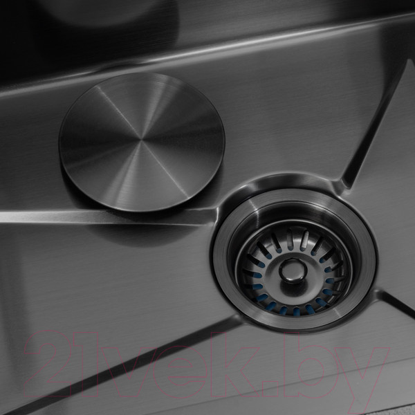 Изображение товара Мойка кухонная со смесителем Arfeka Sensor Eco PVD Nano AR 75x45 (черный)