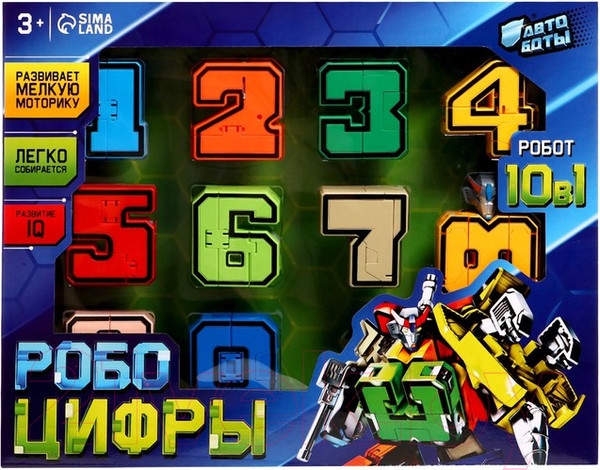 Изображение товара Набор игрушек-трансформеров Автоботы Робо Цифры 788-74 / 9868255